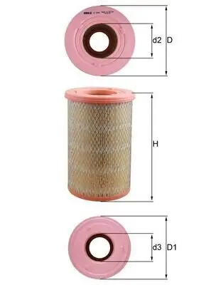 Luftfilter MAHLE LX 2968 Bild Luftfilter MAHLE LX 2968