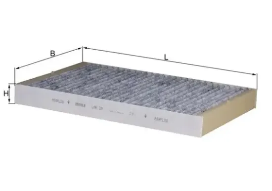 Filter, Innenraumluft MAHLE LAK 93 Bild Filter, Innenraumluft MAHLE LAK 93