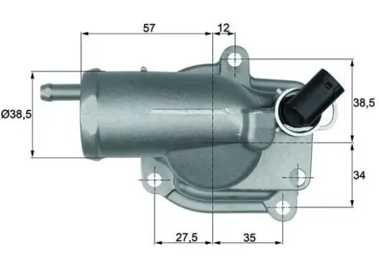 Thermostat, Kühlmittel MAHLE TH 10 87 Bild Thermostat, Kühlmittel MAHLE TH 10 87