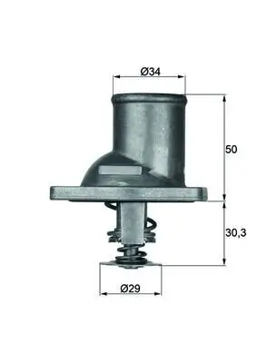 Thermostat, Kühlmittel MAHLE TI 1 92 Bild Thermostat, Kühlmittel MAHLE TI 1 92