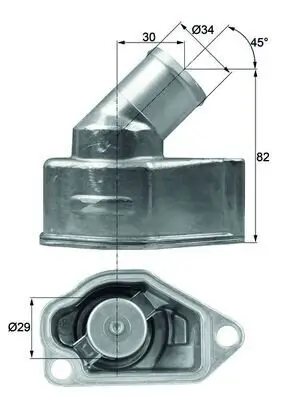 Thermostat, Kühlmittel MAHLE TI 9 87