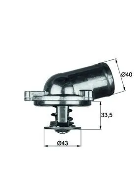 Thermostat, Kühlmittel MAHLE TI 22 87