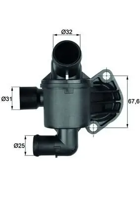 Thermostat, Kühlmittel MAHLE TI 35 87 Bild Thermostat, Kühlmittel MAHLE TI 35 87