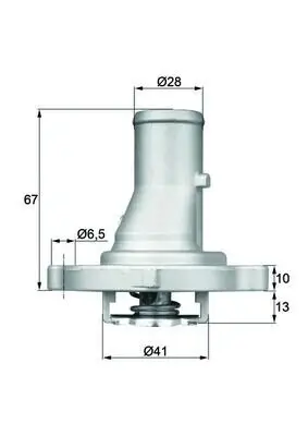 Thermostat, Kühlmittel MAHLE TI 68 87D