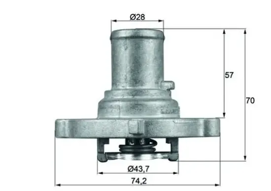 Thermostat, Kühlmittel MAHLE TI 122 87D Bild Thermostat, Kühlmittel MAHLE TI 122 87D