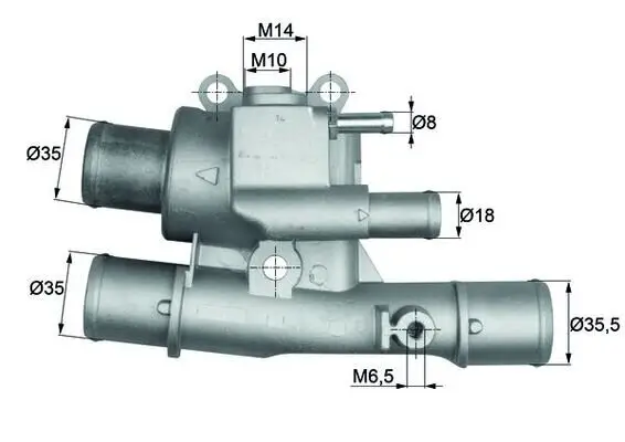 Thermostat, Kühlmittel MAHLE TI 124 88