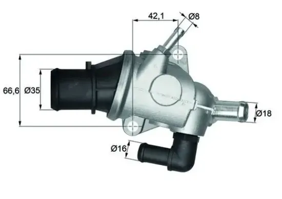 Thermostat, Kühlmittel MAHLE TI 125 88 Bild Thermostat, Kühlmittel MAHLE TI 125 88