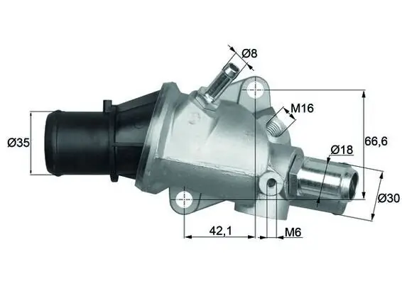 Thermostat, Kühlmittel MAHLE TI 138 88