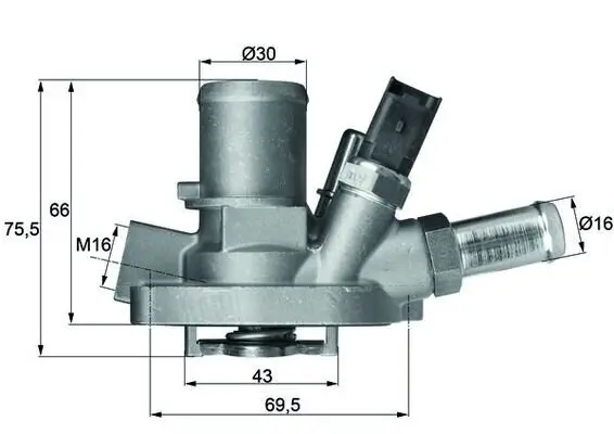 Thermostat, Kühlmittel MAHLE TI 147 80