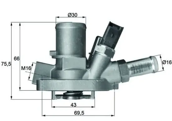 Thermostat, Kühlmittel MAHLE TI 147 80 Bild Thermostat, Kühlmittel MAHLE TI 147 80