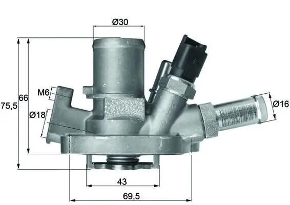 Thermostat, Kühlmittel MAHLE TI 151 80