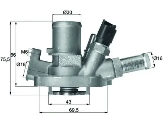 Thermostat, Kühlmittel MAHLE TI 151 80 Bild Thermostat, Kühlmittel MAHLE TI 151 80