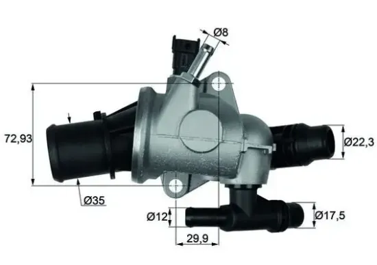 Thermostat, Kühlmittel MAHLE TI 152 88 Bild Thermostat, Kühlmittel MAHLE TI 152 88