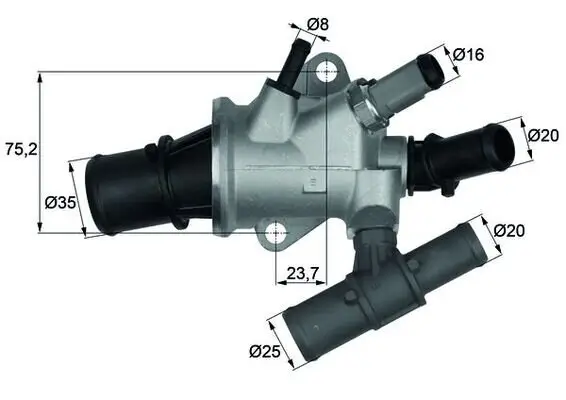 Thermostat, Kühlmittel MAHLE TI 168 88