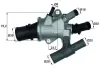 Thermostat, Kühlmittel MAHLE TI 168 88 Bild Thermostat, Kühlmittel MAHLE TI 168 88