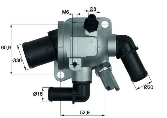 Thermostat, Kühlmittel MAHLE TI 173 88