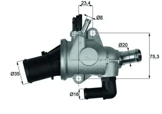 Thermostat, Kühlmittel MAHLE TI 174 88 Bild Thermostat, Kühlmittel MAHLE TI 174 88