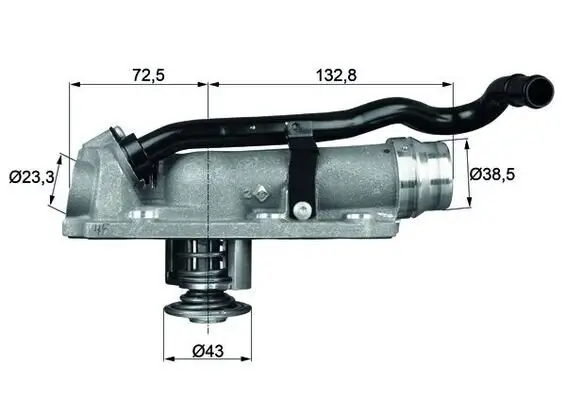 Thermostat, Kühlmittel MAHLE TM 9 105