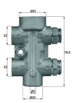 Thermostat, Ölkühlung MAHLE TO 8 80