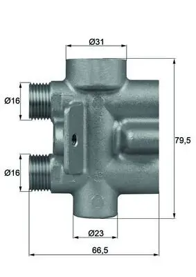 Thermostat, Ölkühlung MAHLE TO 9 75