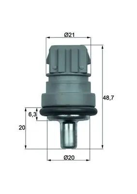 Sensor, Kühlmitteltemperatur MAHLE TSE 1D