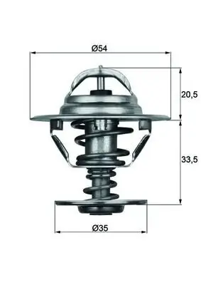 Thermostat, Kühlmittel MAHLE TX 8 83D