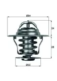 Thermostat, Kühlmittel MAHLE TX 11 71D