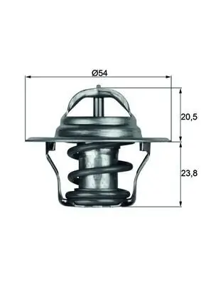 Thermostat, Kühlmittel MAHLE TX 14 80D