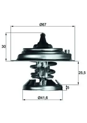 Thermostat, Kühlmittel MAHLE TX 29 80D