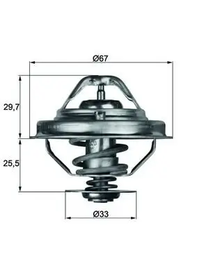 Thermostat, Kühlmittel MAHLE TX 38 80D Bild Thermostat, Kühlmittel MAHLE TX 38 80D