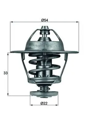 Thermostat, Kühlmittel MAHLE TX 53 85D