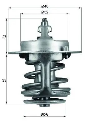 Thermostat, Kühlmittel MAHLE TX 63 83