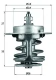 Thermostat, Kühlmittel MAHLE TX 63 88