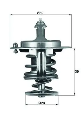 Thermostat, Kühlmittel MAHLE TX 71 82D