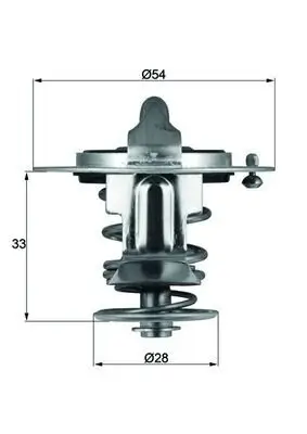 Thermostat, Kühlmittel MAHLE TX 72 82