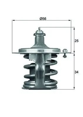 Thermostat, Kühlmittel MAHLE TX 79 78D