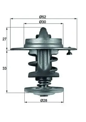 Thermostat, Kühlmittel MAHLE TX 80 83