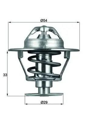 Thermostat, Kühlmittel MAHLE TX 86 76D