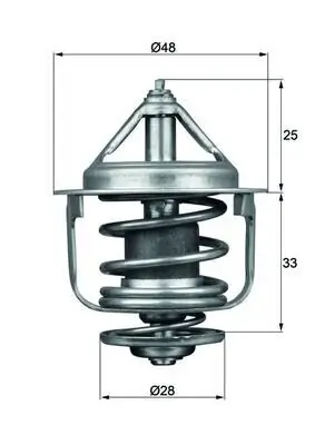 Thermostat, Kühlmittel MAHLE TX 87 77D