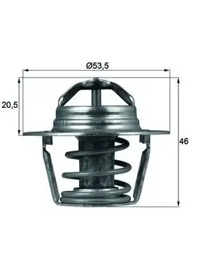 Thermostat, Kühlmittel MAHLE TX 91 89D Bild Thermostat, Kühlmittel MAHLE TX 91 89D