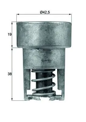 Thermostat, Kühlmittel MAHLE TX 98 82