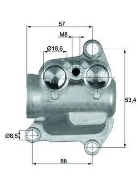 Thermostat, Ölkühlung MAHLE TO 12 100