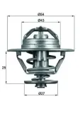 Thermostat, Kühlmittel MAHLE TX 93 79D