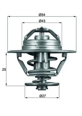 Thermostat, Kühlmittel MAHLE TX 93 79D Bild Thermostat, Kühlmittel MAHLE TX 93 79D