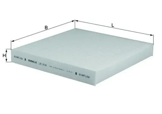Filter, Innenraumluft MAHLE LA 216 Bild Filter, Innenraumluft MAHLE LA 216