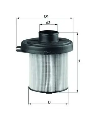 Luftfilter MAHLE LX 291 Bild Luftfilter MAHLE LX 291