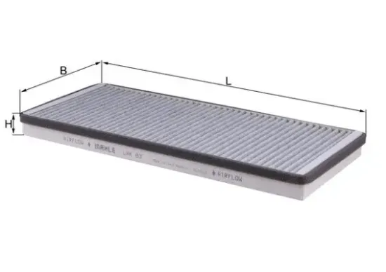 Filter, Innenraumluft MAHLE LAK 83 Bild Filter, Innenraumluft MAHLE LAK 83