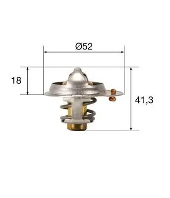 Thermostat, Kühlmittel MAHLE TX 85 82 Bild Thermostat, Kühlmittel MAHLE TX 85 82