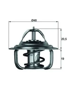 Thermostat, Kühlmittel MAHLE TX 1 71D Bild Thermostat, Kühlmittel MAHLE TX 1 71D