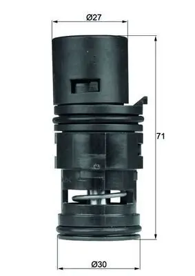 Thermostat, Ölkühlung MAHLE TO 7 80 Bild Thermostat, Ölkühlung MAHLE TO 7 80